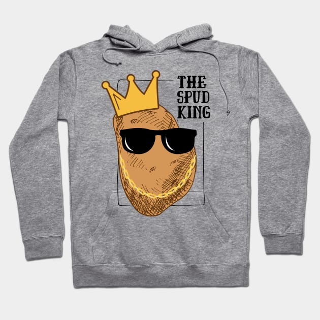 The Spud King Funny Potato Hoodie by DesignArchitect